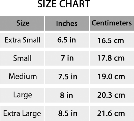 Bracelet Size Guide - Donj Jewellery