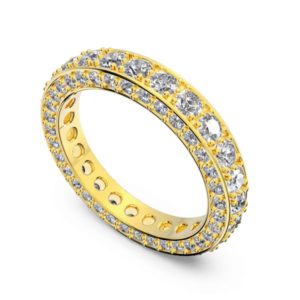 14k yellow gold wedding ring handmade in Montreal