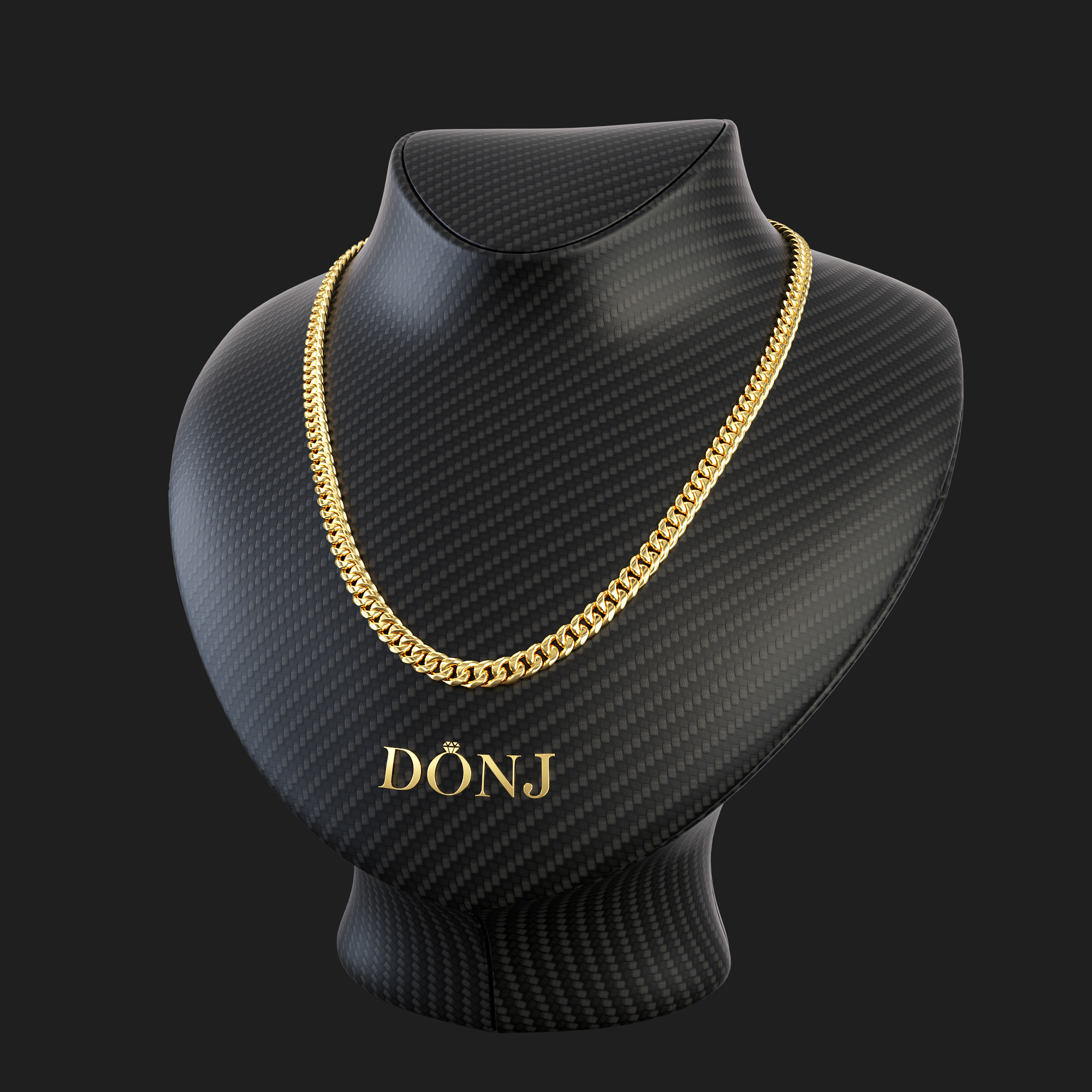 Solid Medium Miami Cuban Link Chains (4mm, 5mm, 6mm) - Donj Jewellery