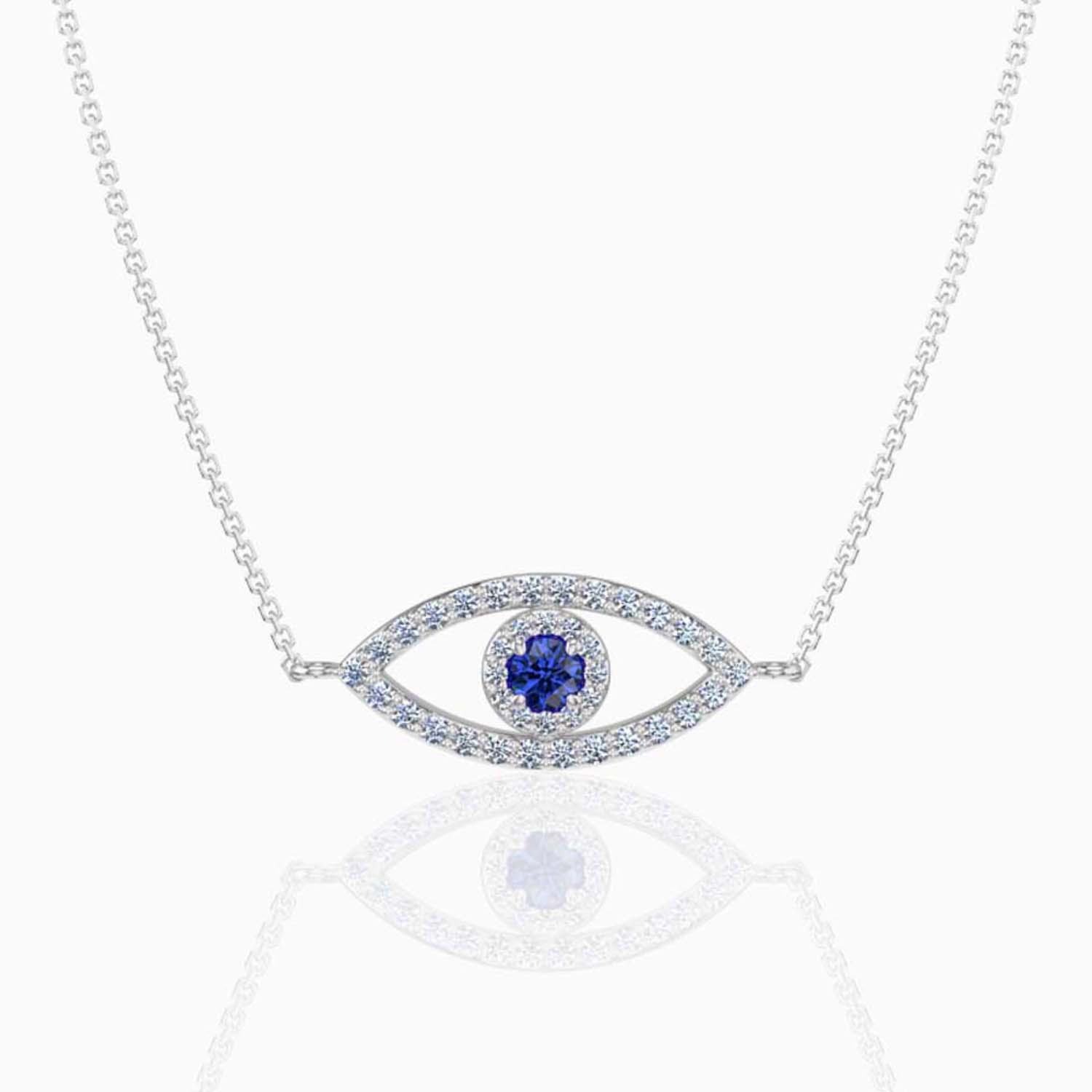 Swarovski evil hot sale eye necklace