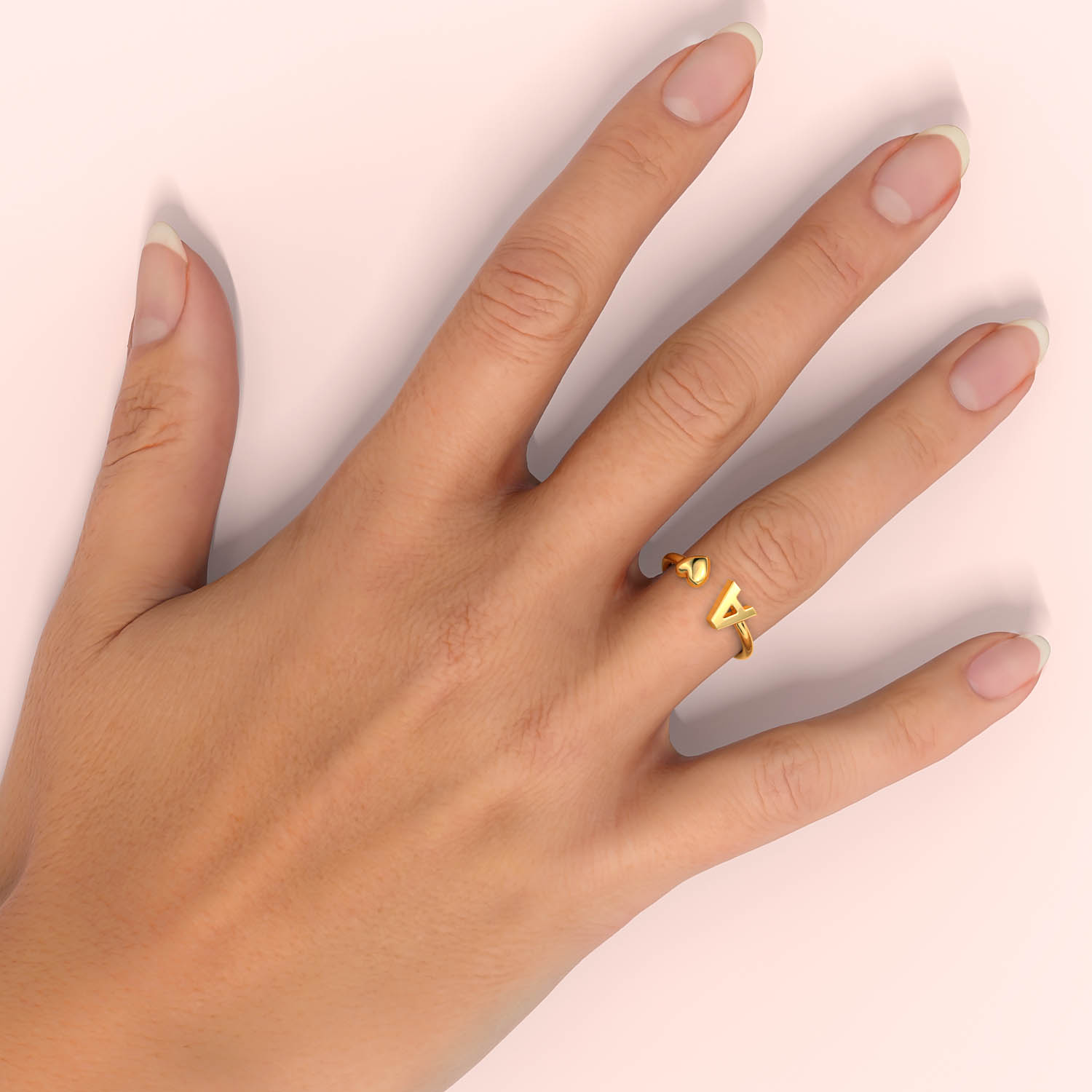 INITIAL RING | Anéis fofos, Anéis bonitos, Acessórios femininos